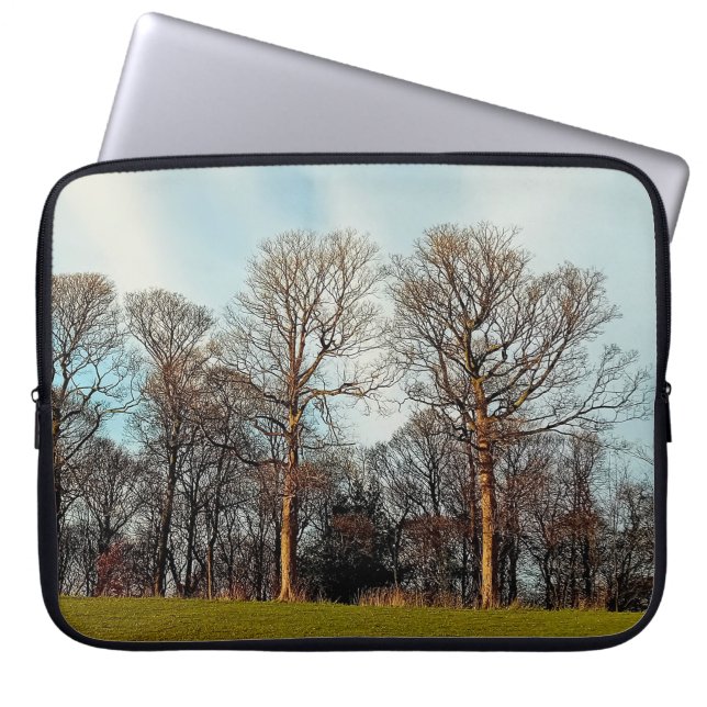 Funda Para Portátil Una hilera de árboles (Frente)