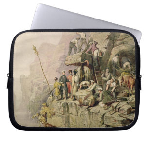 Funda Para Portátil Una mina de piedra, 1833 (litho del color)