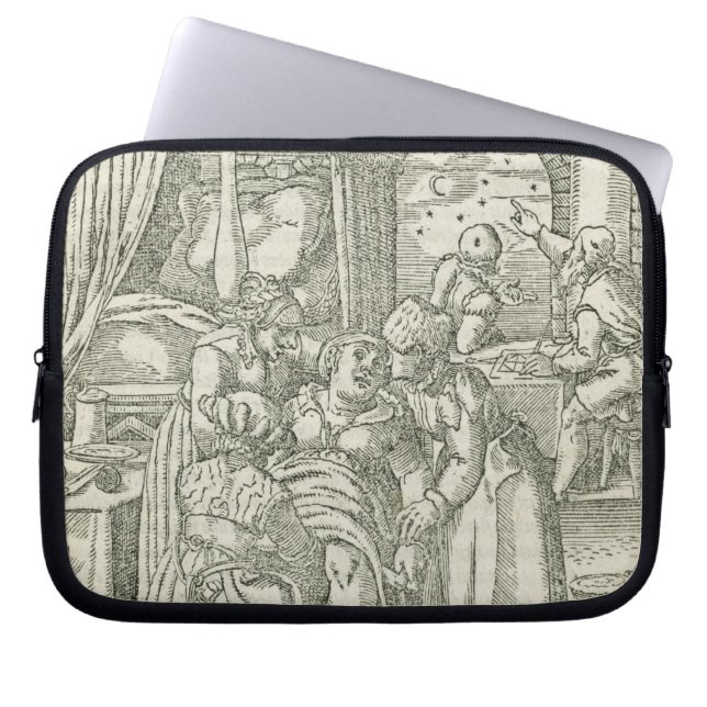 Funda Para Portátil Una mujer en el trabajo, ilustracion del capítulo (Frente)