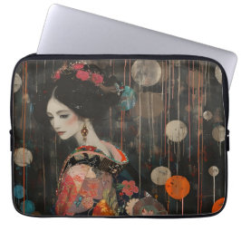 Funda Para Portátil Una mujer pensiva en Kimono