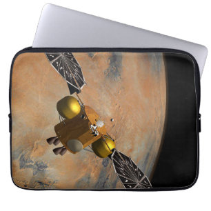 Funda Para Portátil Una nave espacial orbitando Marte.