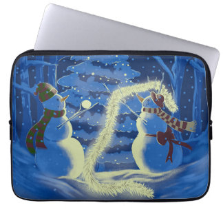 Funda Para Portátil Una Navidad de muñeco de nieve