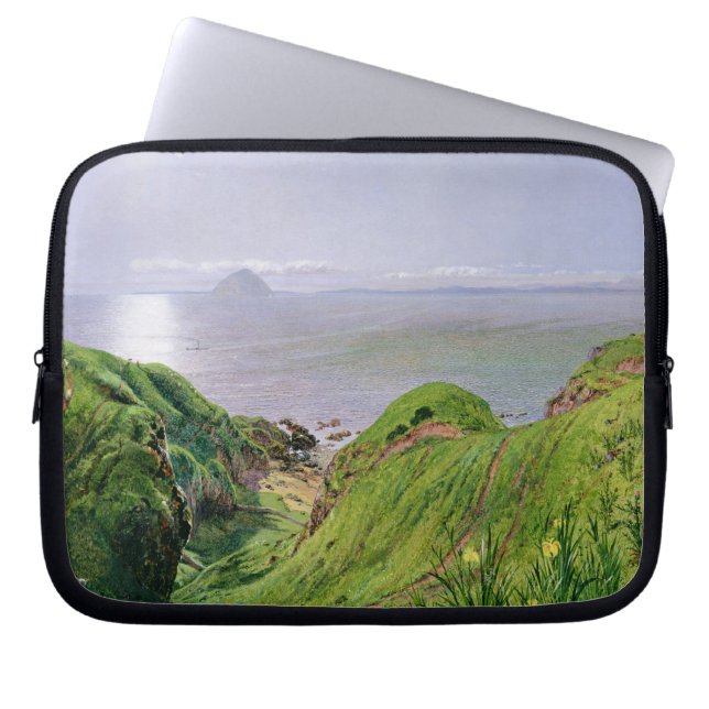 Funda Para Portátil Una opinión Ailsa Craig y la isla de Arran, 1860 (Frente)
