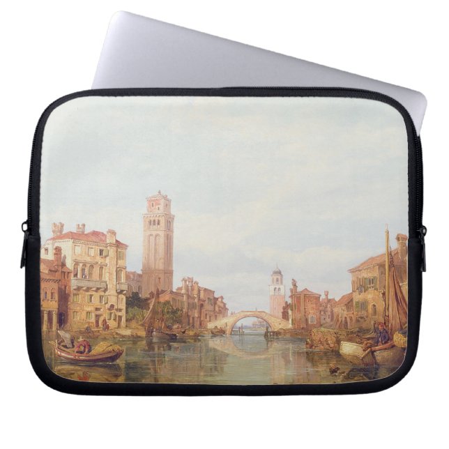 Funda Para Portátil Una vista de Verona, 1848 (aceite en lona) (Frente)