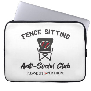 Funda Para Portátil Unas vallas divertidas sentadas anti club social B