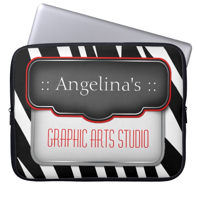 Funda Para Portátil Único "Puffy" Diseño Personalizado Rojo Manga para (Frente)