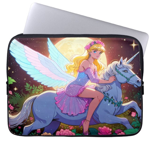 Funda Para Portátil Unicornio Anime  (Frente)