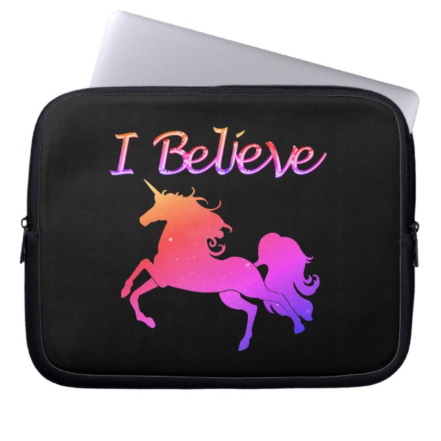 Funda Para Portátil Unicornio brillante (Frente)