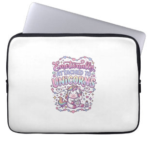 Funda Para Portátil Unicornio Emocionalmente Apegado a Unicornios Orig