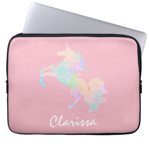 Funda Para Portátil Unicornio hermoso y colorido