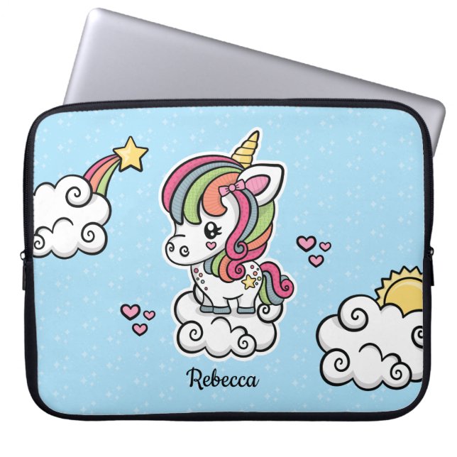 Funda Para Portátil Unicornio lindo (Frente)