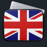 Funda Para Portátil Unión Jack<br><div class="desc">Sencilla y limpia bandera británica,  Jack.</div>