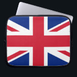 Funda Para Portátil Unión Jack ~ Bandera británica<br><div class="desc">Bandera del Reino Unido de Gran Bretaña e Irlanda del Norte. Un símbolo de Gran Bretaña y del Imperio pasado.</div>