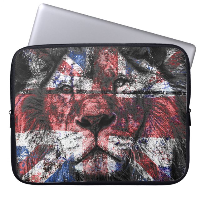 Funda Para Portátil Union Jack Lion (Frente)