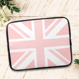 Funda Para Portátil Unión Rosa Jack Reino Unido Bandera Monograma Mang