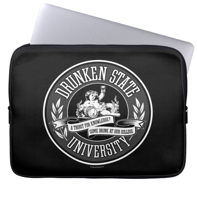 Funda Para Portátil Universidad Estatal de Drunken (Frente)