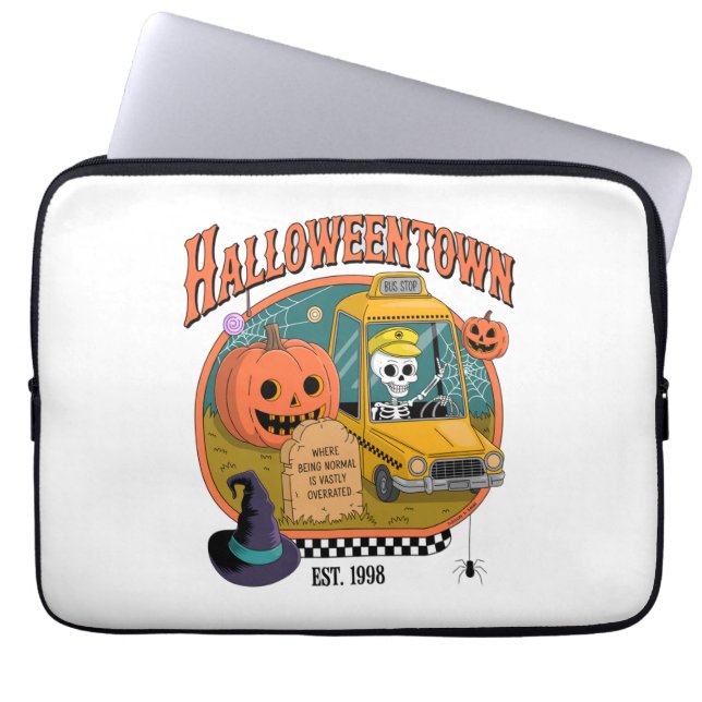 Funda Para Portátil Universidad Pumpkin Halloweentown (Frente)