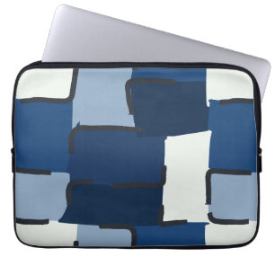 Funda Para Portátil Urban Geo Cobalt Cool Patrón Hero