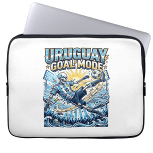 Funda Para Portátil Uruguay Modo Gol Esqueleto Delantero Naciones Diná