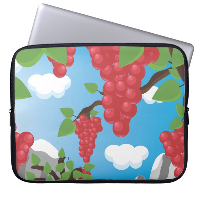 Funda Para Portátil Uvas de viñas (Frente)