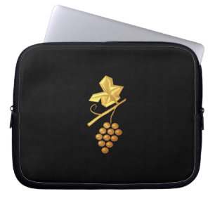 Funda Para Portátil Uvas doradas "3-D"