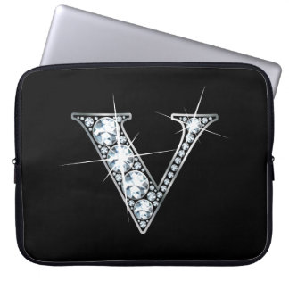 Funda Para Portátil V Faux- Monograma "Diamante"