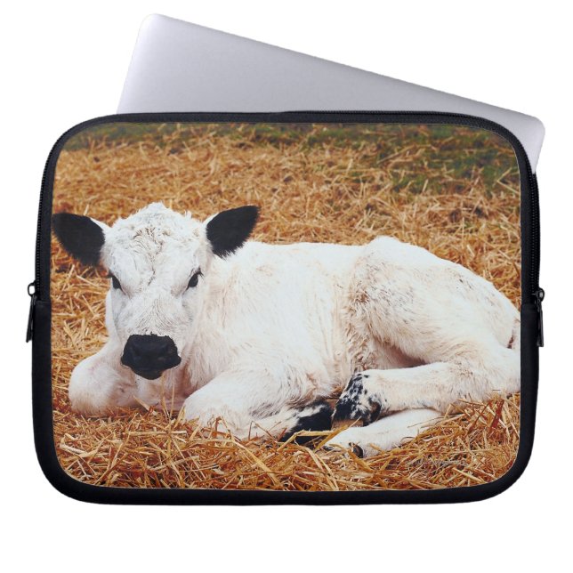 Funda Para Portátil Vaca bebé, ternera (Frente)