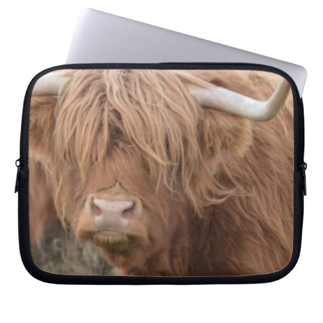 Funda Para Portátil Vaca de la montaña (Frente)