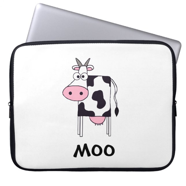 Funda Para Portátil Vaca del MOO (Frente)