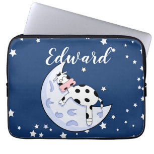 Funda Para Portátil Vaca sobre la luna