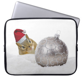 Funda Para Portátil Vacaciones de los Navidades de plata y nieve de Ch