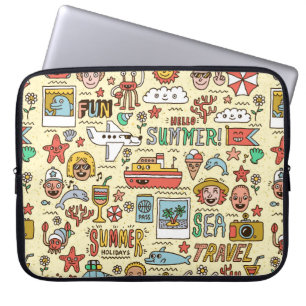 Funda Para Portátil Vacaciones de verano Viajes Divertidos Viajes Diab