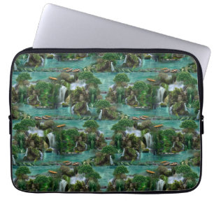 Funda Para Portátil Vacaciones en el mágico lago Fantasy