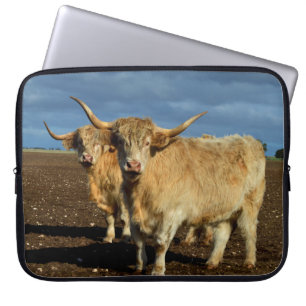 Funda Para Portátil Vacas de la región montañosa de Fawn,