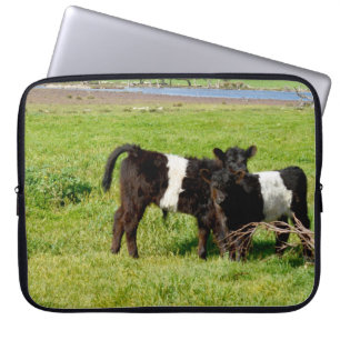 Funda Para Portátil Vacas Galloway Belladas Para Niños En El País,