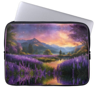 Funda Para Portátil Valle de la Montaña Lavender en Daybreak