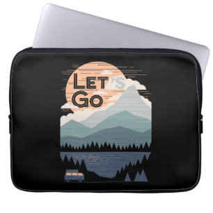 Funda Para Portátil Vamos a acampar, vamos al campamento