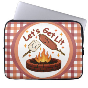 Funda Para Portátil Vamos a conseguir Firepit - malvavisco y perro cal
