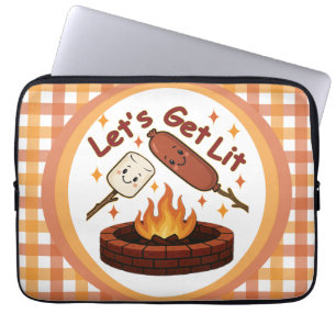 Funda Para Portátil Vamos a conseguir Firepit - malvavisco y perro cal