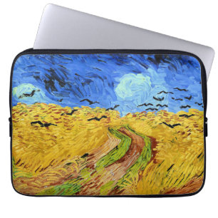 Funda Para Portátil Van Gogh - Campo de trigo con cuervos,