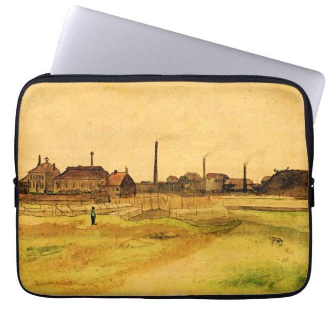 Funda Para Portátil Van Gogh - Coalmine in the Borinage, (Frente)