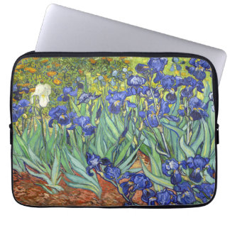 Funda Para Portátil Van Gogh irisa el Bello Artes del vintage floral