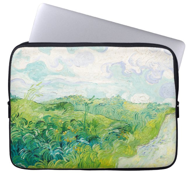 Funda Para Portátil Van Gogh. Los Campos Verdes De Trigo Auvers. Impre (Frente)