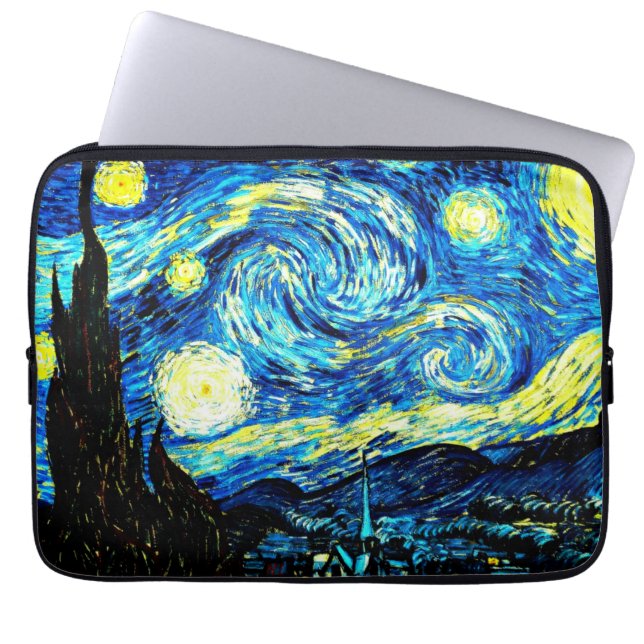 Funda Para Portátil Van Gogh - Noche Starry (Frente)