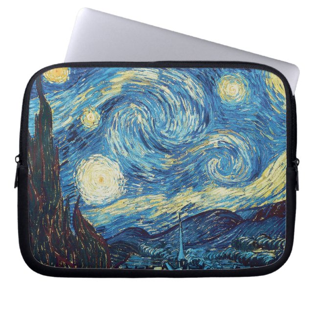 Funda Para Portátil Van Gogh Starry Night Classic Impresionsionist Art (Frente)
