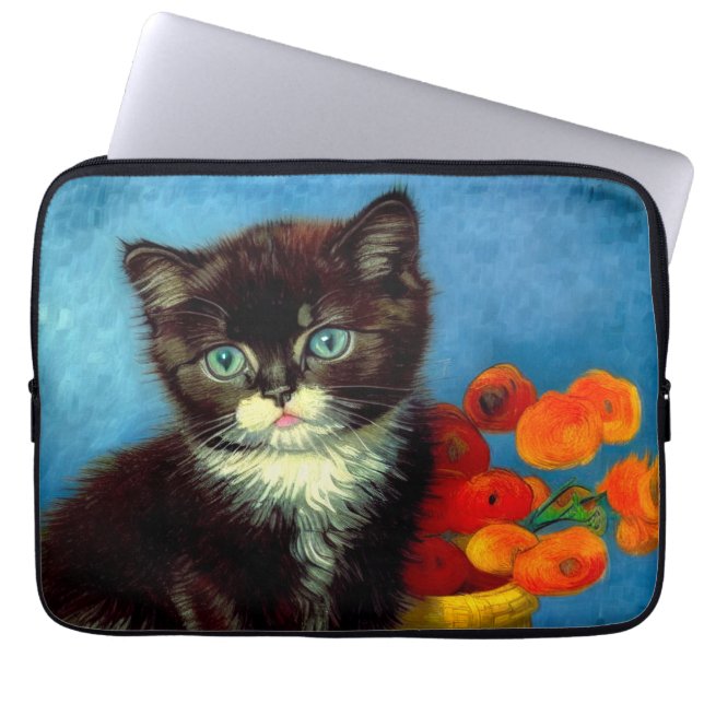 Funda Para Portátil Van Gogh Tuxedo Cat (Frente)