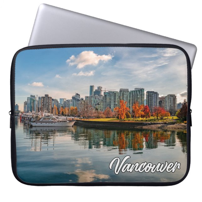 Funda Para Portátil Vancouver, Columbia Británica, Canadá (Frente)