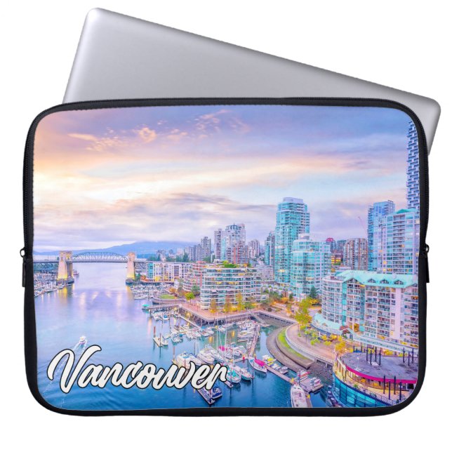 Funda Para Portátil Vancouver, Columbia Británica, Canadá (Frente)