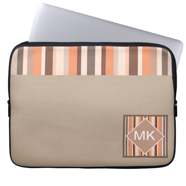 Funda Para Portátil Vanilla Melon Stripes (Frente)