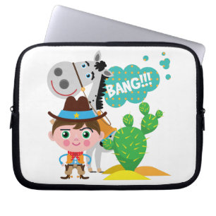 Funda Para Portátil Vaquero y caballo